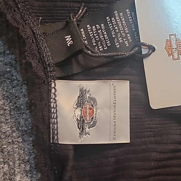 Harley Davidson Women's 3W Black Sleeveless Stretchy Tank Top - Picture 4 of 4